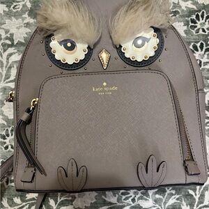 Rare Kate Spade Gray Bright Star Owl Backpack - Well loved.